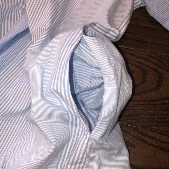 Dizzie Lizzie blue striped dress size xsmall - Picture 5 of 6